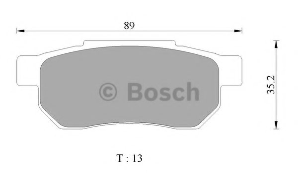 BOSCH 0 986 AB2 489 Brake Pad Set, disc brake